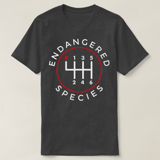 Manuelle Verschiebung des Griffs der gefährdeten A T-Shirt (Design vorne)
