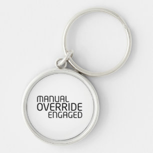 Manueller Eingriff Minimalistische Typografie  Schlüsselanhänger