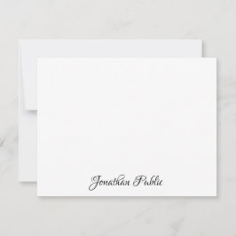 Manueller Text mit benutzerdefiniertem Chic Einfac Mitteilungskarte