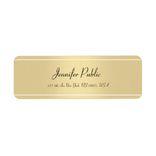 Manuelles Skript Einfache Vorlage Gold-Rücksendead