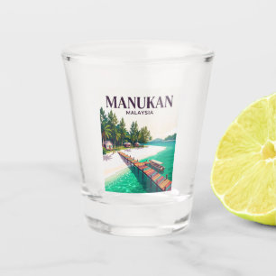 Manukan-Insel Malaysia Schnapsglas