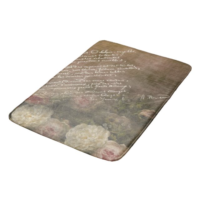 Manuscript d'Amour - Bathmat Badematte (Schrägansicht)
