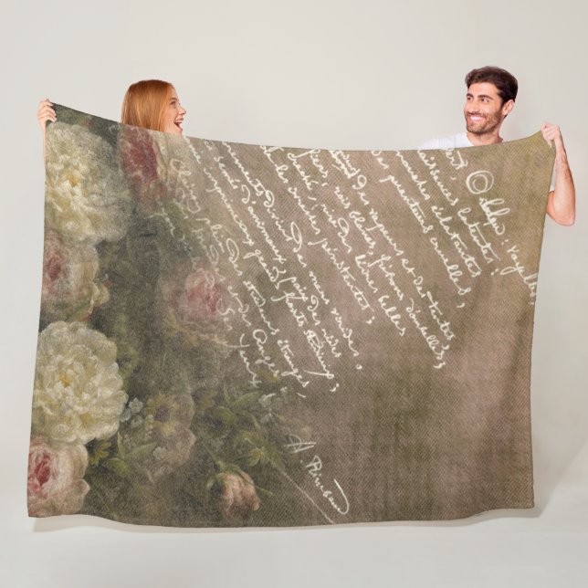 Manuscript d'Amour - Fleece Blanket (Beispiel)