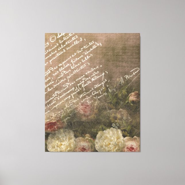 Manuskript d'Amour - gedruckte Leinwand (Vorderseite)
