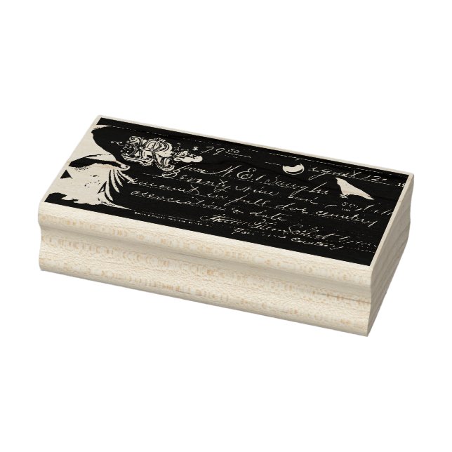 Manuskript und Raven Gummistempel (Stempel)