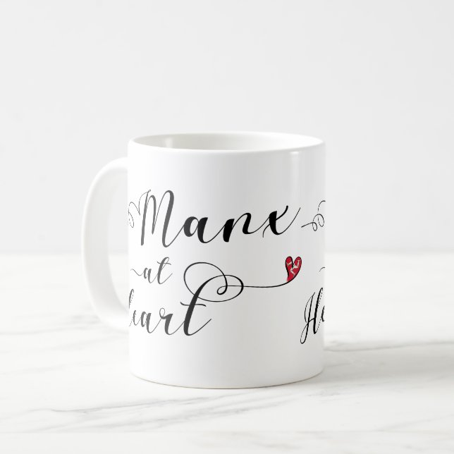 Manx at Heart Tasse, Isle of Man Kaffeetasse (Vorderseite Links)