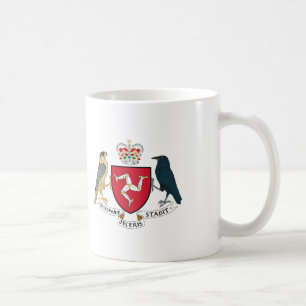 Manx blouse d'armoiries tasse de café
