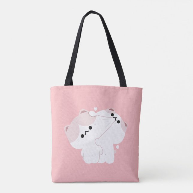 Manx Cat Couple Tasche (Rückseite)