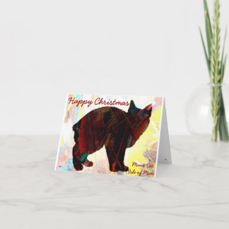 Manx Cat Greetings Cards Feiertagskarte