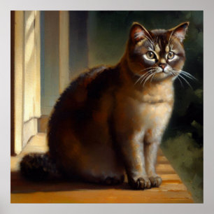 Manx Cat Poster