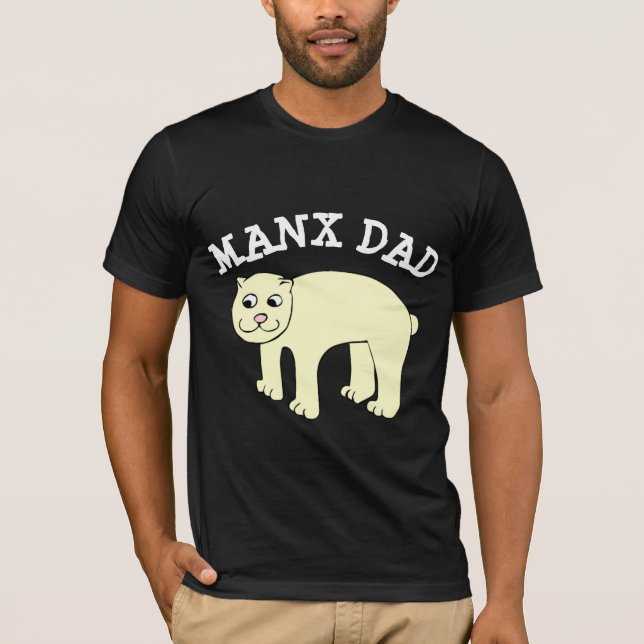 MANX CAT VATER T - SHIRT (Vorderseite)