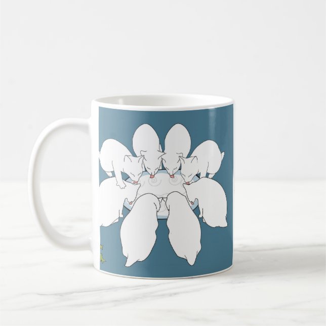 Manx ein-Melken acht… Feiertag Kaffeetasse (Links)