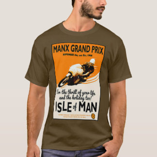 MANX GRAND PRIX Motorradrennen Print T-Shirt