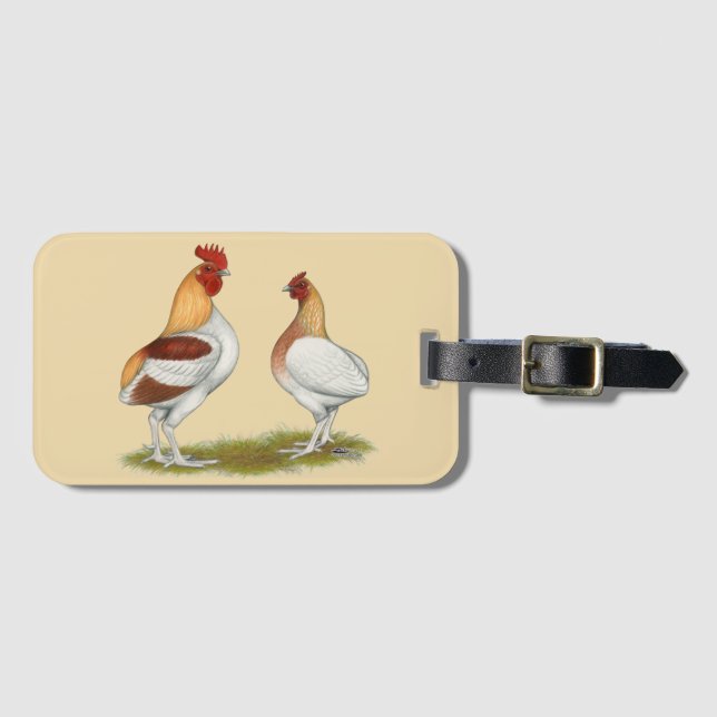 Manx Rumpies Gepäckanhänger (Vorderseite (Horizontal))