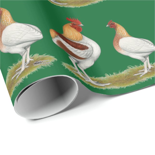 Manx Rumpies Geschenkpapier (Rolleneckpunkt)