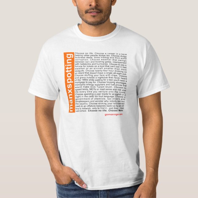 Manxspotting T-Shirt (Vorderseite)