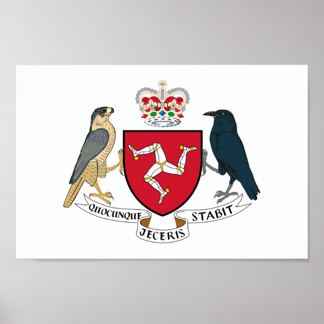 Manxwappen Poster (Vorne)