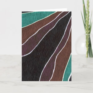 "Many Paths" Abstrakte Design-Grußkarte Karte