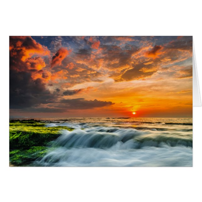 Manyar Beach bei Sonnenaufgang (Vorderseite (Horizontal))