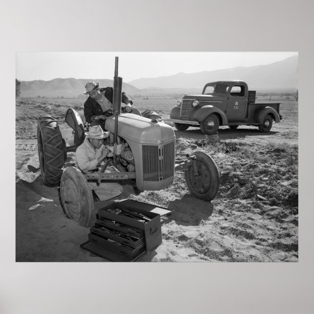 Manzanar Mechanic, 40er Poster (Vorne)