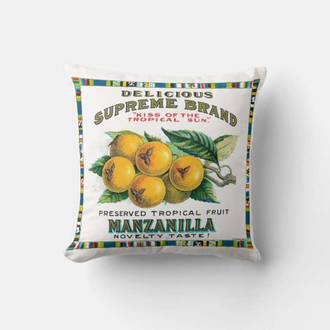 Manzanilla Conserve Oreiller (Recto)