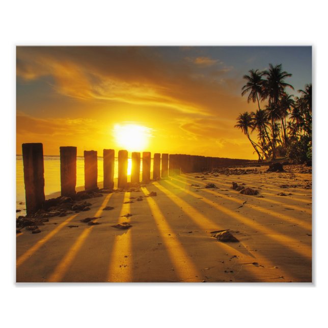 Manzanilla - Küste der aufsteigenden Sonne Fotodruck (Vorne)