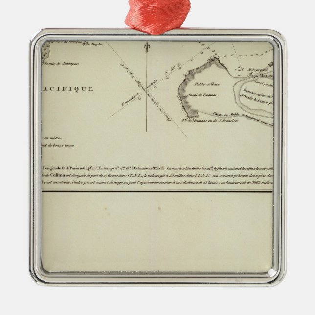 Manzanillo, Mexiko Silbernes Ornament (Vorne)