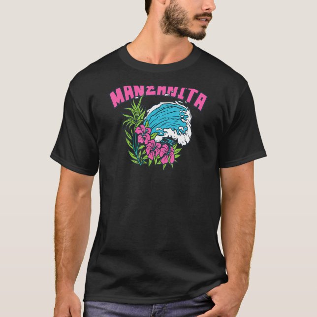 Manzanita Oregon Summer oder Tropical US Cities Fl T-Shirt (Vorderseite)