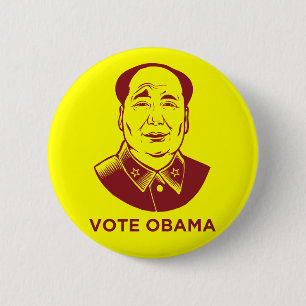 Mao"AbstimmungObama" Knopf Button