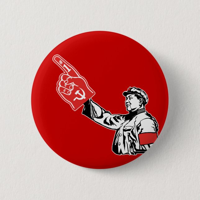 Mao - Kommunismus ist #1 Button (Vorderseite)