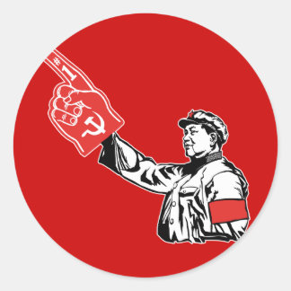 Mao - Kommunismus ist #1 Runder Aufkleber