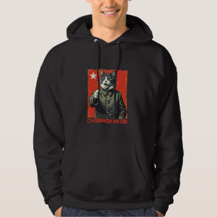 Mao Zedong Cat Kommunistische Propaganda Poster Fu Hoodie