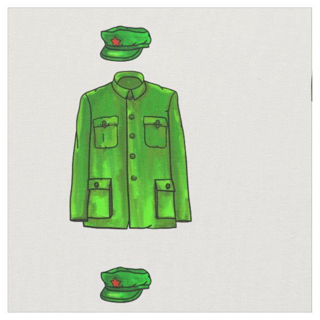 Mao Zedong Zhongshan Anzug Stoff (Nahaufnahme)