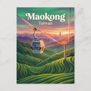 Maokong Gondelbahn Taiwan Postkarte