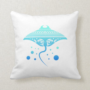 Maori- Batoidea Stingray-Stammes- Kissen