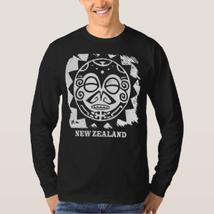 Maori Culture Mask Symbol Haka Neuseeland T-Shirt