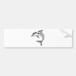 Maori- Delphin Autoaufkleber