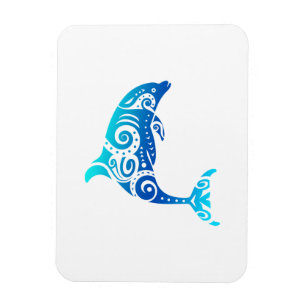 Maori Dolphin Polynesischer Stamm Tattoo Geschenk  Magnet