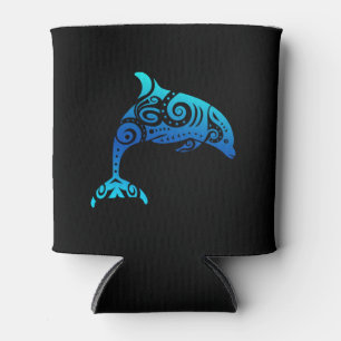 Maori Dolphin Polynesischer Stamm Tattoo Gift Dosenkühler