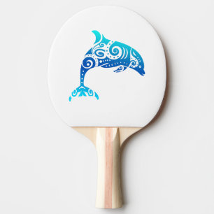 Maori Dolphin Polynesischer Stamm Tattoo Gift Tischtennis Schläger