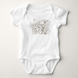 Maori Doodle Art, Neuseeland Baby Strampler
