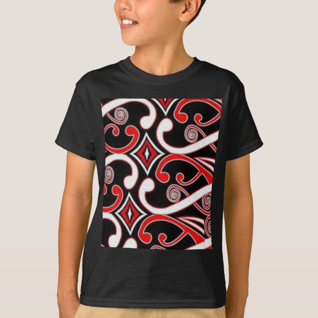 Maori- Entwürfe T-Shirt (Vorderseite)