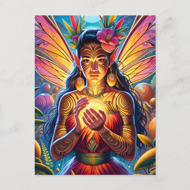 Māori Fairy Postkarte (Vorderseite)