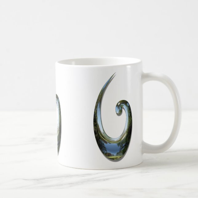 Maori Fish Hook - Chrome Kaffeetasse (Rechts)