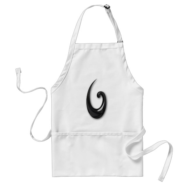 Maori-Fish Hook-obsidian Schürze (Vorne)