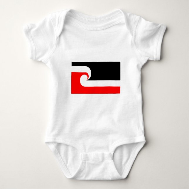 Maori- Flagge Baby Strampler (Vorderseite)