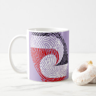 Maori-Flagge Fingerabdrücke Kaffeetasse