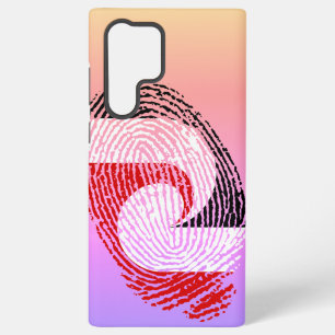 Maori-Flagge Fingerabdrücke Samsung Galaxy Hülle