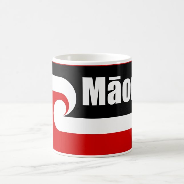 Maori-Flagge, Tino Rangatiratanga-Flagge, Māori Kaffeetasse (Mittel)