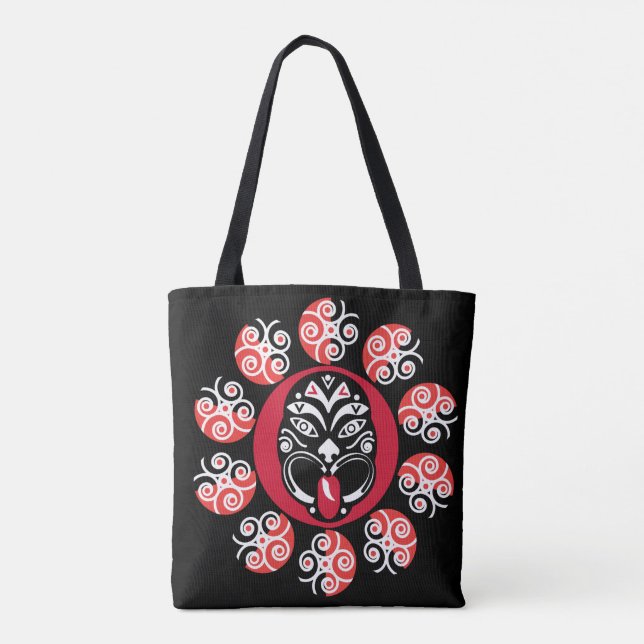 Maori Haka | Neuseeland | Nationale Kunst | Dekort Tasche (Rückseite)